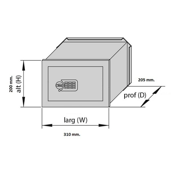 Vendita online Cassaforte da incasso a combinazione elettronica 